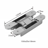 3D Zinc Alloy Adjustable Concealed Hinge, CHS812