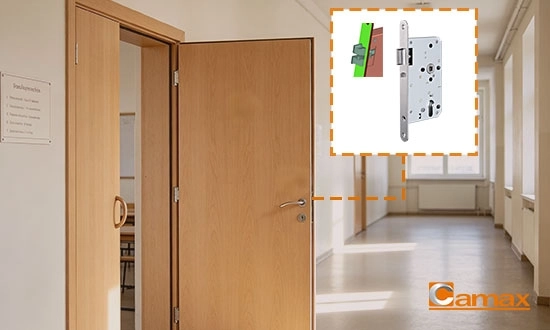 Classroom Mortise Lock With Anti-Friction Latch for Reliable School Doors – Camax Hardware