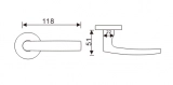 Solid Lever Handle, CMH131 Squacure (2)