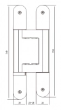 3D Stainless Steel Adjustable Concealed Hinge, CHS310 (3)