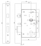Exit Lock with CE certificate, 72-60T/72-65T (2)