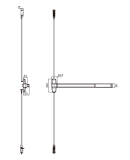 Concealed Vertical Rod Exit Device, CMP466 (4)