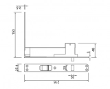 Manual/Automatic Flush Bolt for Wood Door, CMC109 (2)