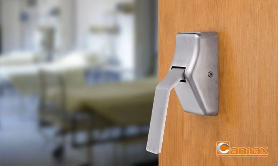Push-Pull Latches, A Modern Solution for Hospitals, Washrooms, and Public Buildings Push-Pull Latches, A Modern Solution for Hospitals, Washrooms, and Public Buildings