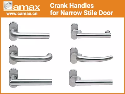 Camax crank handles for narrow stile doors