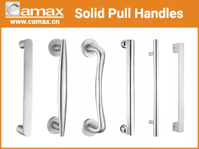 Camax Hardware manufactured solid pull handles for wood, glass and metal doors