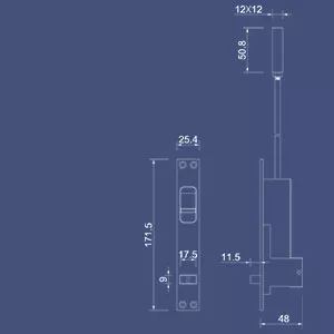 install-flush-bolt--step-1
