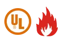 door hardware certification icon of UL and fire rating - Camax Hardware