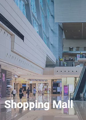 Camax's door hardware can be used in shopping mall