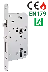 72-60TF, Camax EN mortise lock for automatic deadbolt locking mortise lock