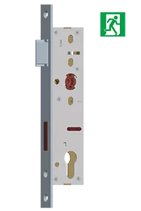 35-92/65TR, Camax EN mortise lock for narrow stile exit lock