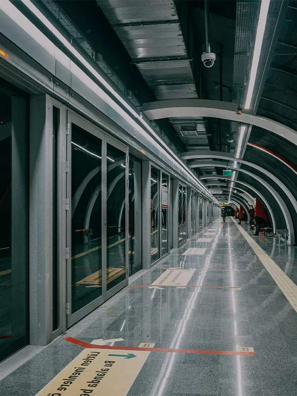 Camax's door hardware can be used in rail stations