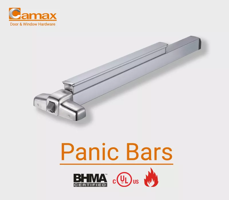 Camax Hardware's panic bars for fire exit hardware