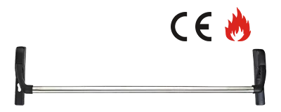 CMP355, Camax's crossbar exit device integrated with Euro mortise locks