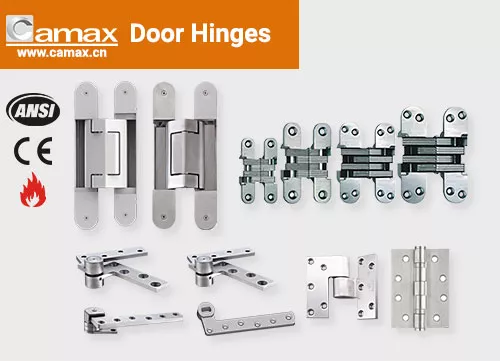 Camax Hardware manufactures 3D adjustable invisible hinges, pivot hinges and butt hinges