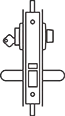 J1 function, Camax's soundproof lock with outside cylinder and inside thumbturn