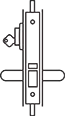 J2, Camax's soundproof lock with outside cylinder and inside handle