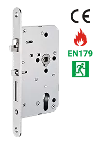 72-60TF, Camax's CE-certified and fire-rated EN automatic deadbolt mortise lock