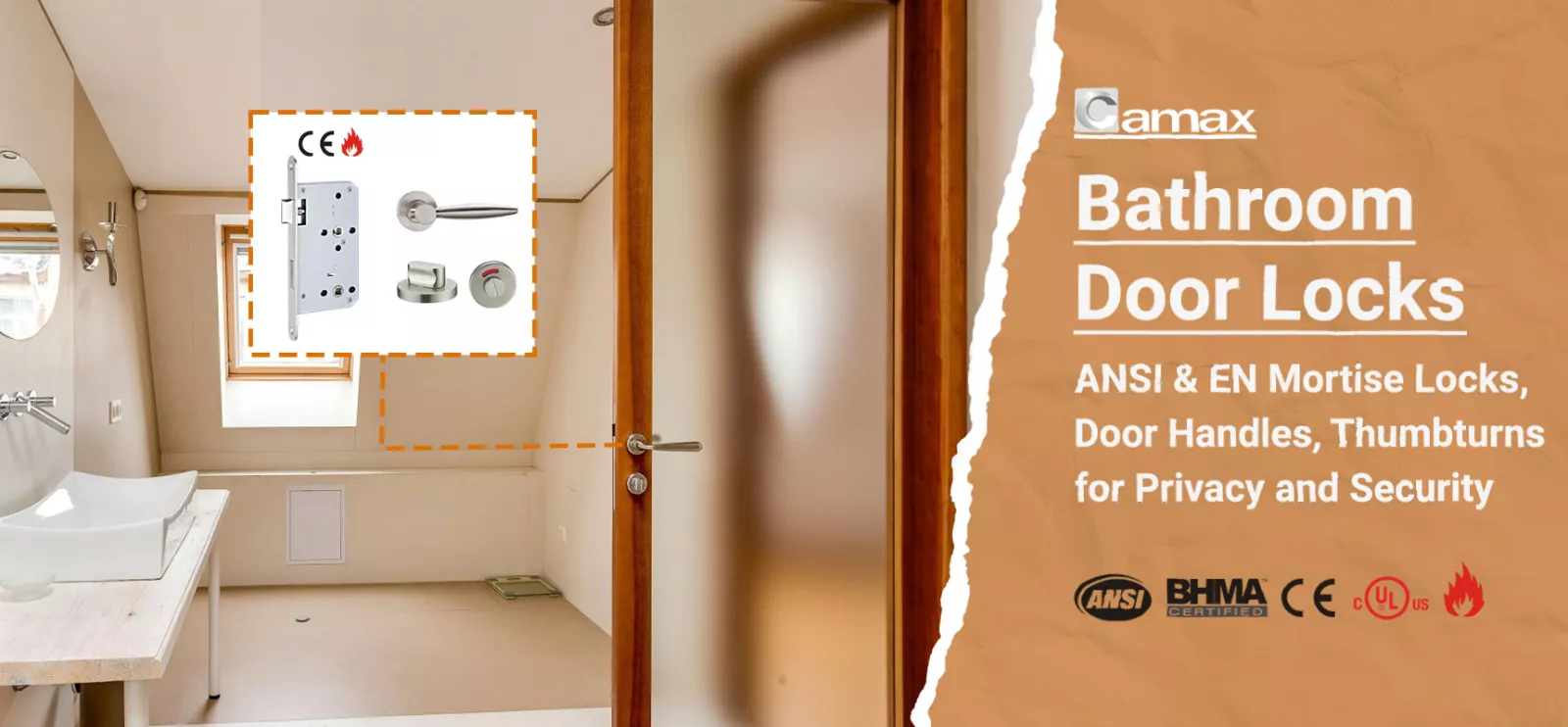 Camax's ANSI & Euro Mortise Locks for Washroom Door