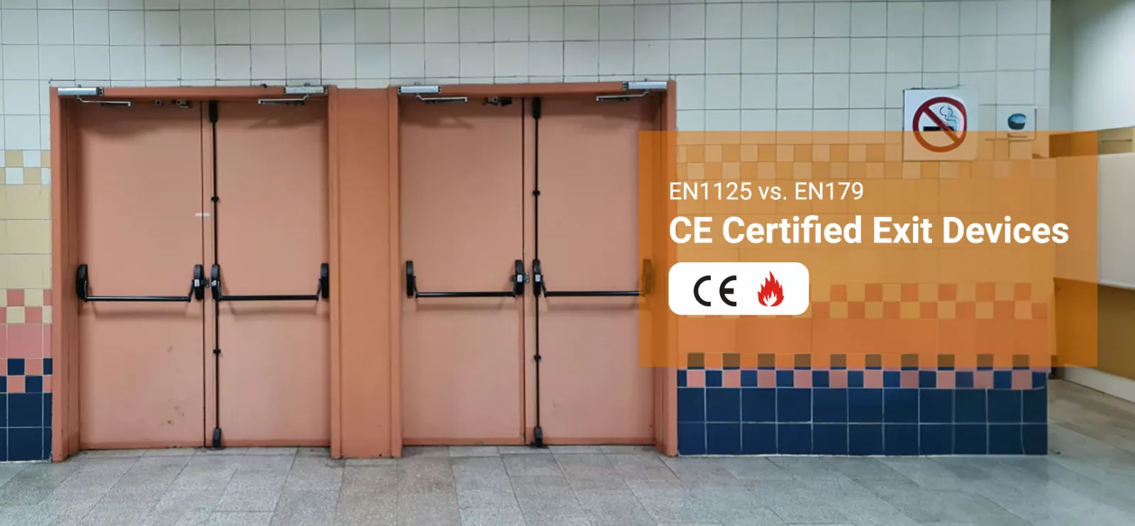 Camax offers CE certified exit devices that meet EN1125 and EN179 standards