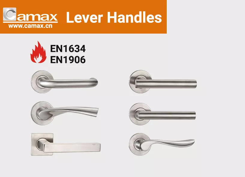Camax manufactures commercial door handles certified to EN1906 and EN1634