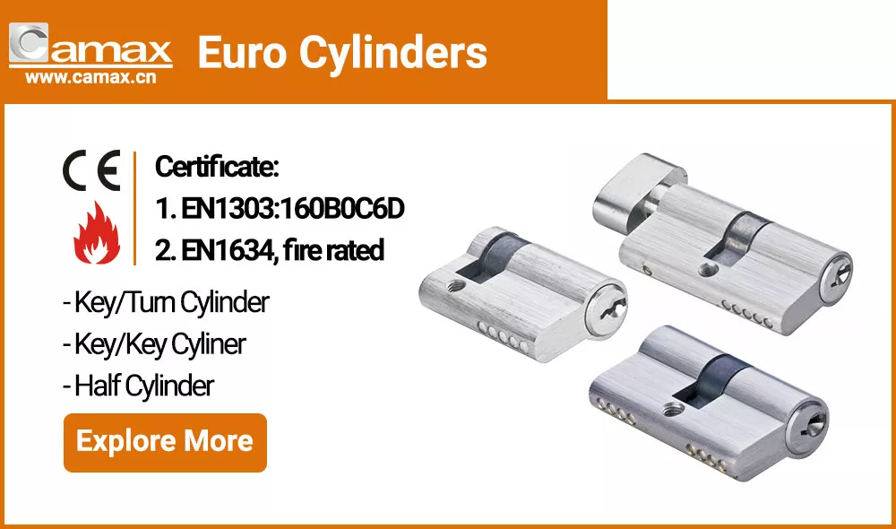 Camax's Euro cylinders for EN mortise locks