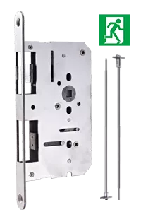 72-65PD, Camax's exit lock working with 72-65DA for double door