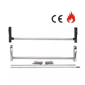 CMP350, CE-certified and fire-rated exit devices for narrow stile doors