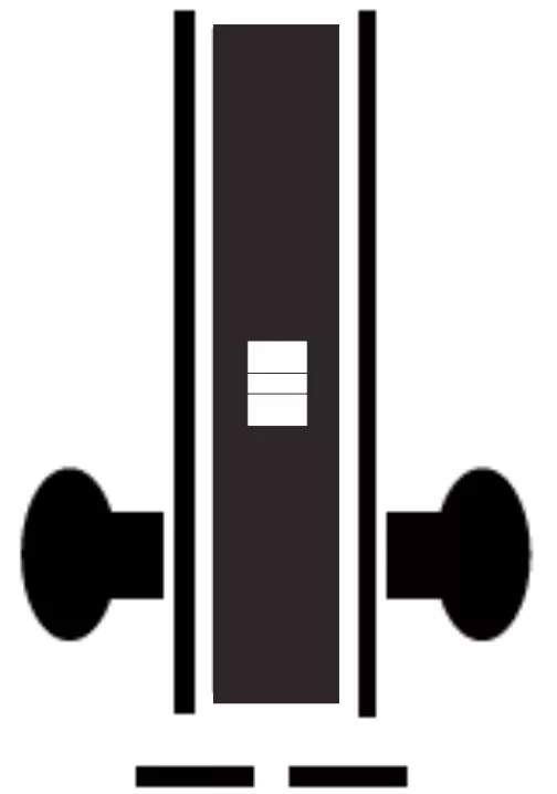 CML801, Camax's ANSI mortise lock for passage door