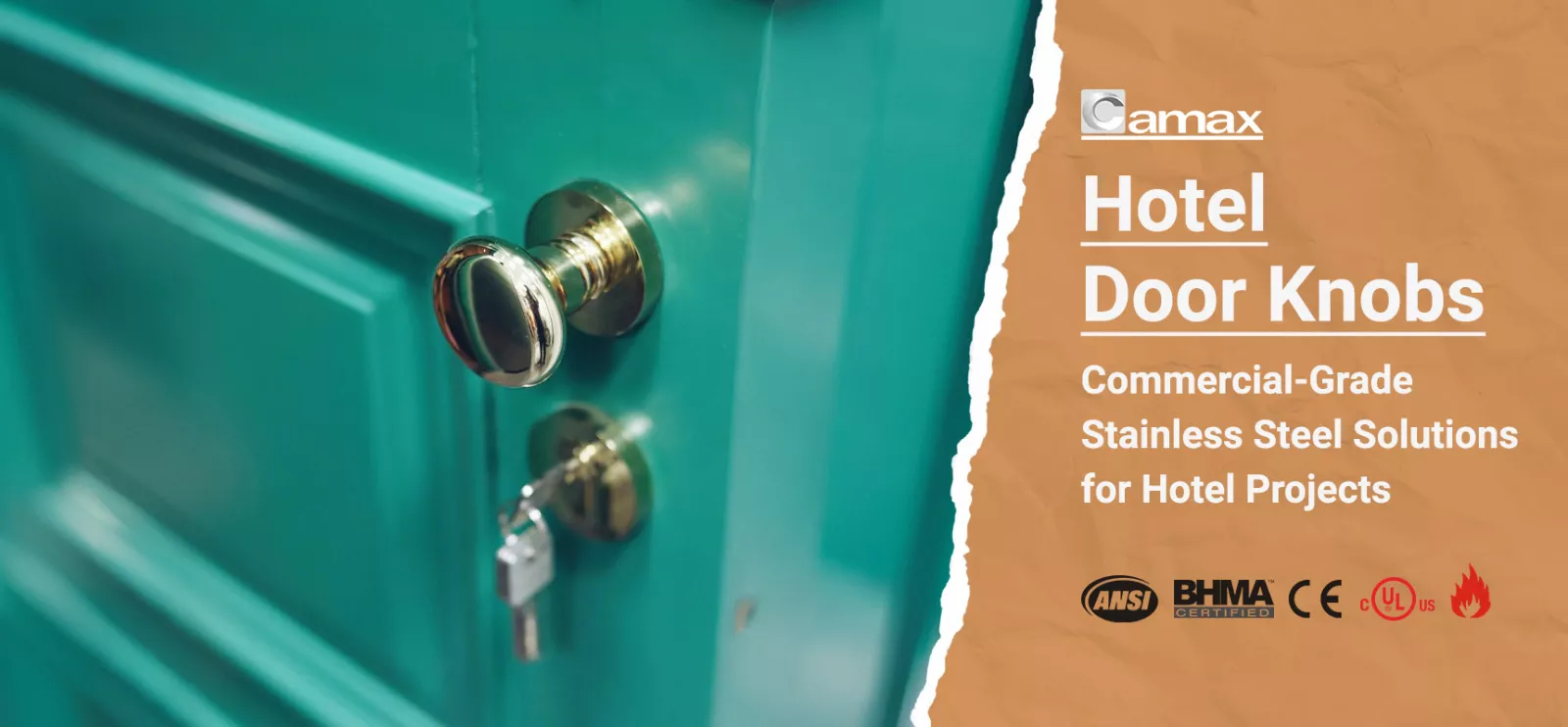 Camax Hardware manufactures stainless steel hotel door knobs 