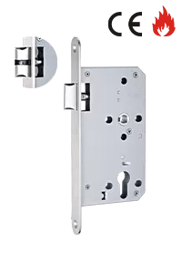 72-55L, Camax's latch bolt and fire-rated lock with silent latch for passage door