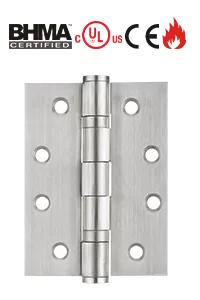 Camax's butt hinges certified to BHMA, UL and CE