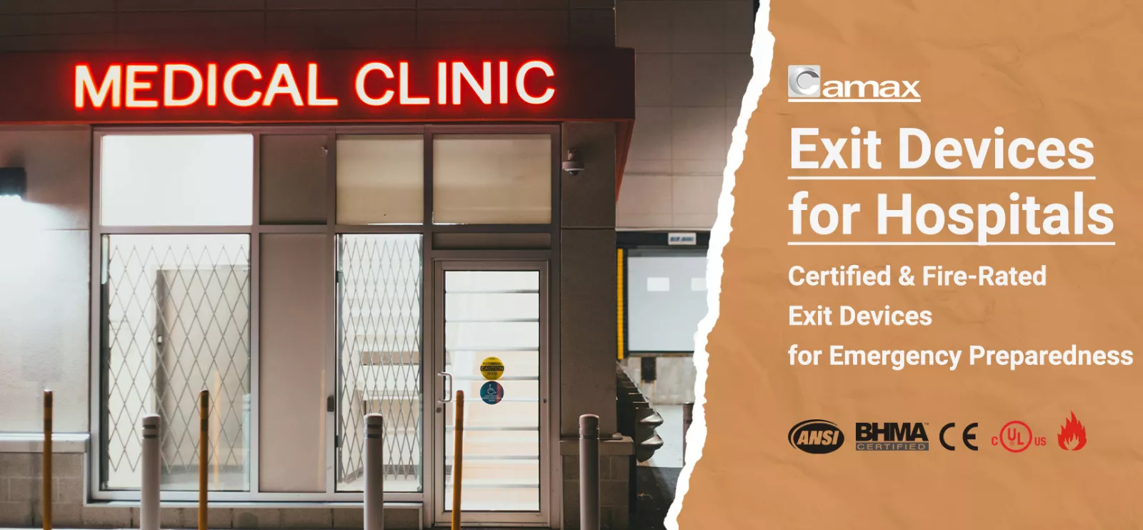 Camax's Exit Devices for Hospitals and Emergency Preparedness