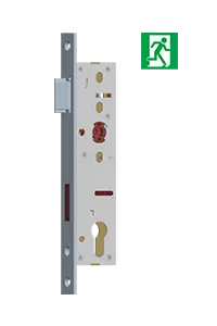 35-92TR, Camax's exit lock with panic function for narrow stile doors