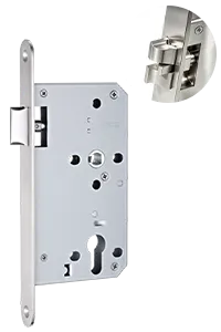 A72-55/60/65L, Camax's fire-rated latchbolt lock with anti-friction latch