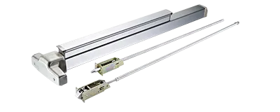 CMP766, Camax's concealed vertical rod exit device for narrow stile doors