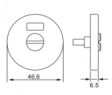 Thumbturn and Indicator, T3 (2)