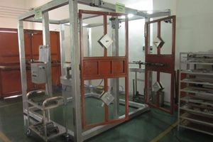 Test machine for invisible hinge